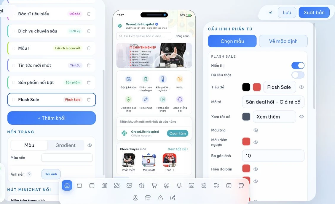 Chọn chiến dịch Flash Sale