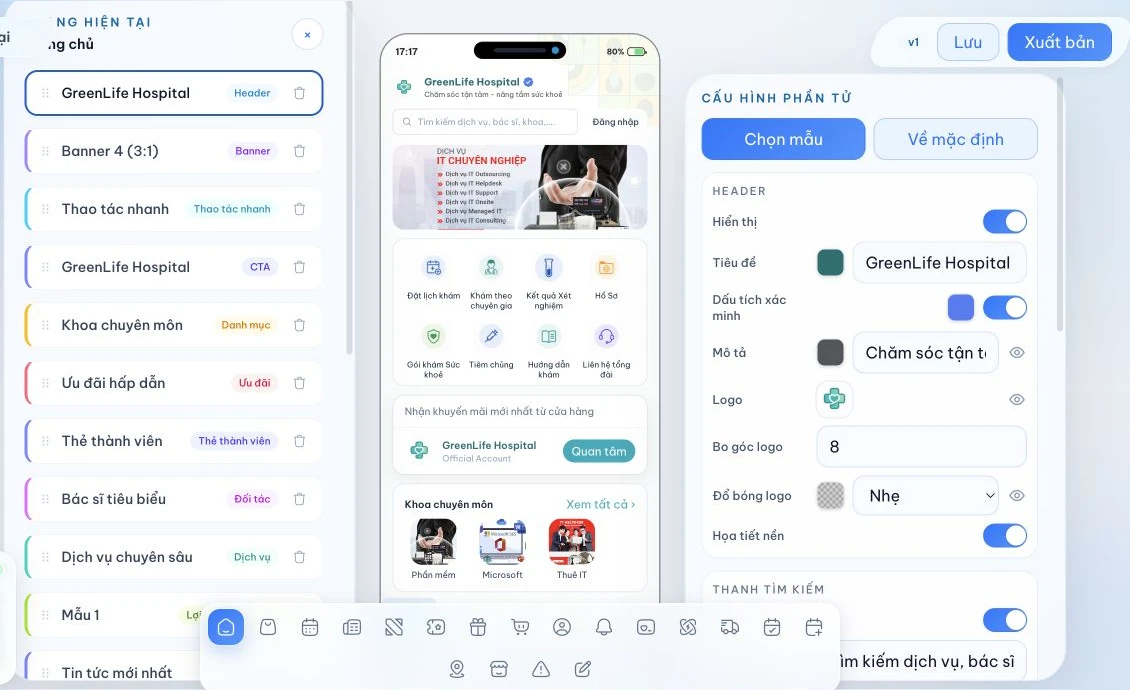 Biến thể Header